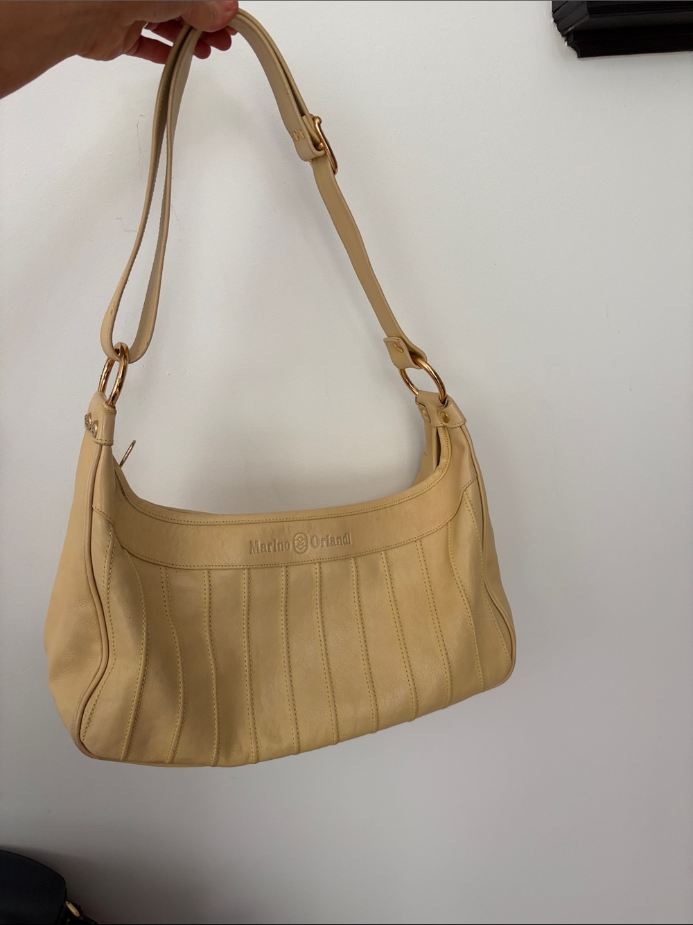 Vintage Marino Orlandi Leather Shoulder Bag